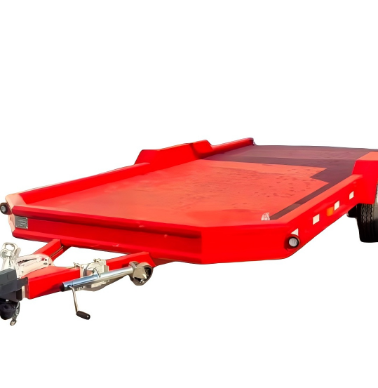 Rơ moóc phẳng 3 trục trục kép có đường dốc